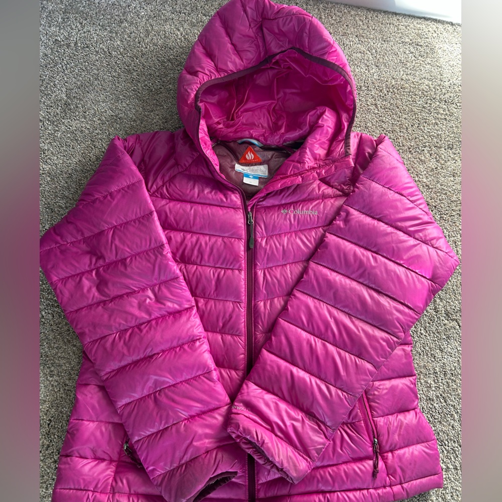 Columbia Pink Puffer Coat